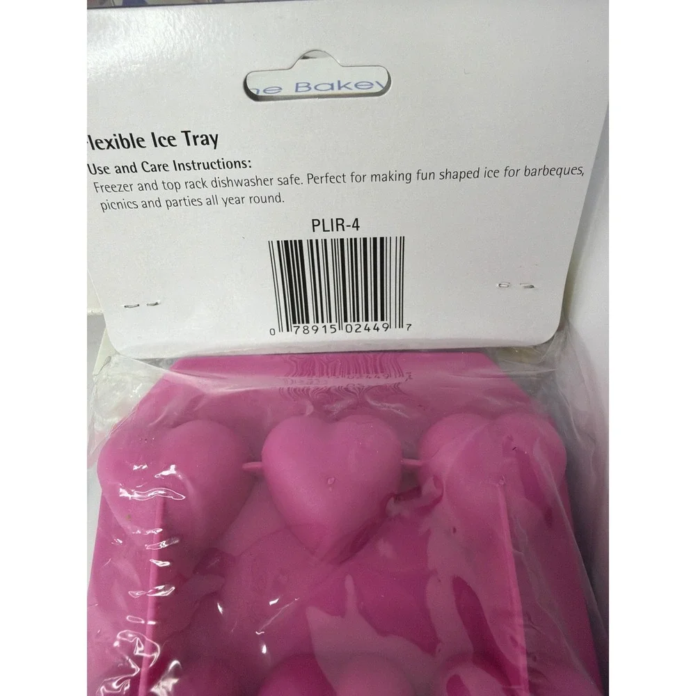 Silicone Mold Lot Global Decor Mini Bakeware & Progressive Heart Star Ice Trays